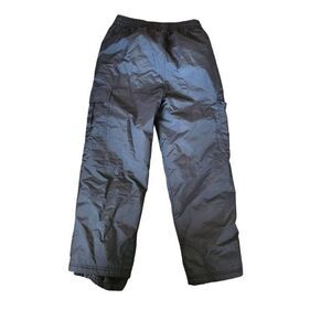 Sport essentials adult unisex ski snow pants black pull on stretchy waist